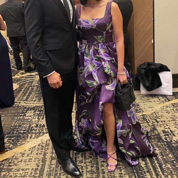 Marchesa Notte
Square Neck Drape Ballgown - Purple - Picture 7 of 7